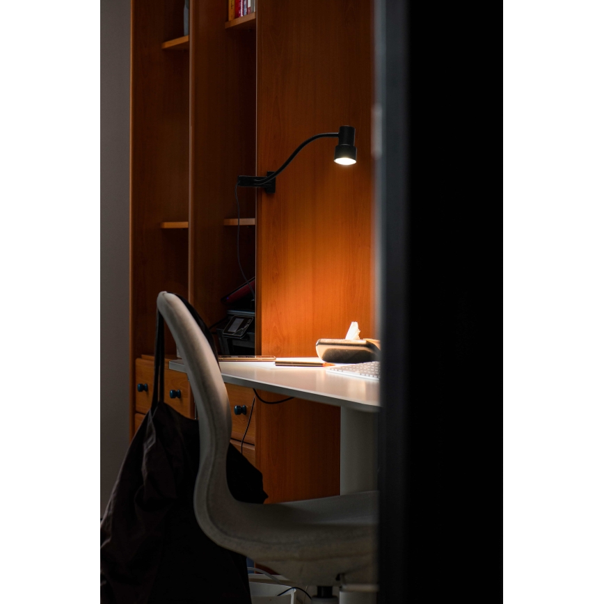 Osram - Klemmlampe CLIP STEP FLEX 1xGU10/5W/230V schwarz
