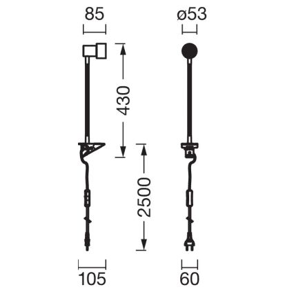 Osram - Klemmlampe CLIP STEP FLEX 1xGU10/5W/230V weiß