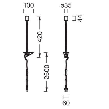 Osram - Klemmlampe CLIP TUBE FLEX 1xGU10/5W/230V mattchrom