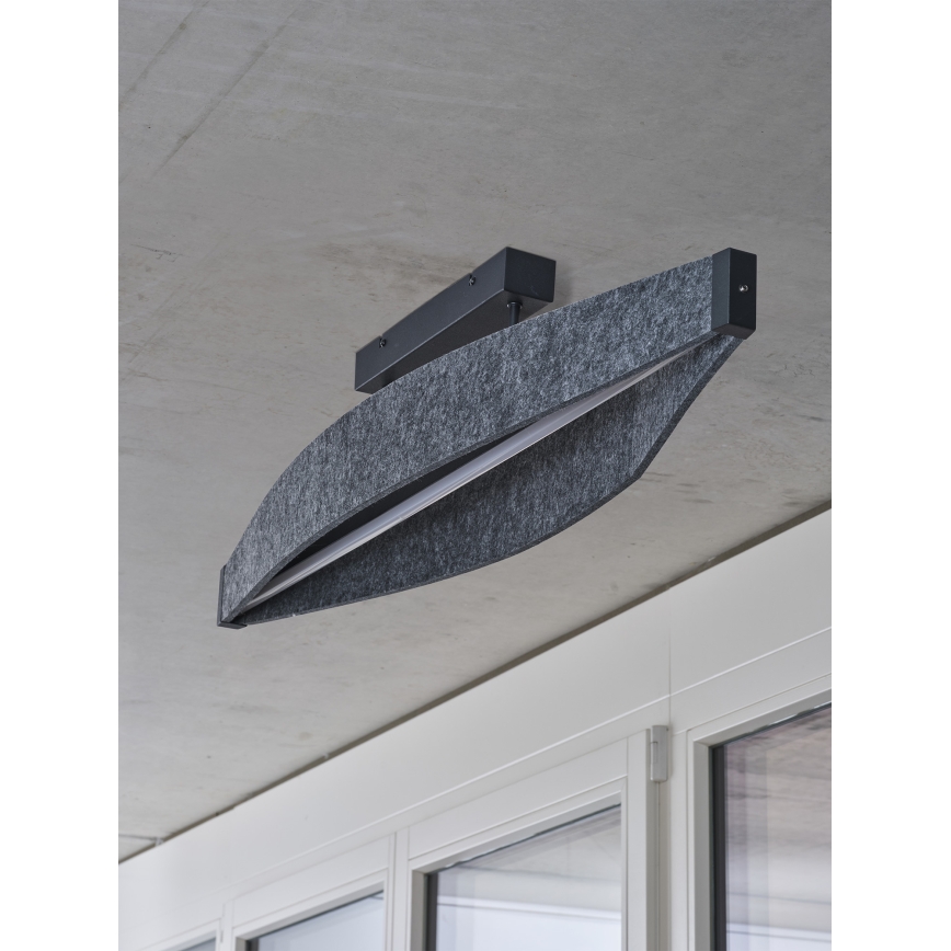 Osram - LED Aufbau-Deckenleuchte DECOR FLAT LED/23W/230V grau