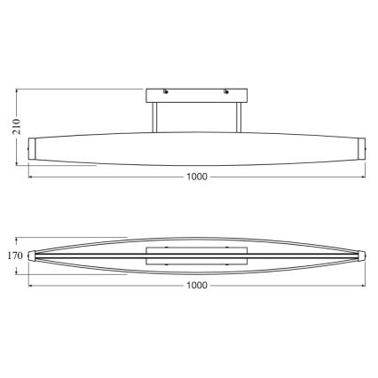 Osram - LED Aufbau-Deckenleuchte DECOR FLAT LED/23W/230V grau