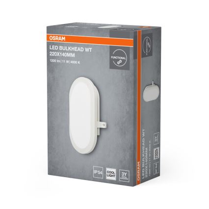 Osram - LED-Außen-Wandleuchte BULKHEAD LED/11W/230V IP54 weiß