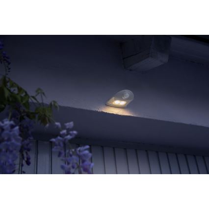 Osram - LED-Außenwandleuchte mit Sensor DOORLED LED/0,5W/3xAA IP54 weiß