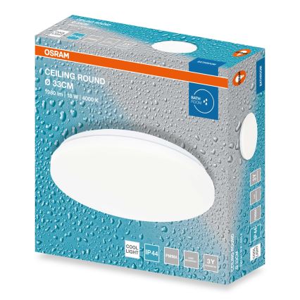 Osram - LED Badezimmer-Deckenleuchte CEILING ROUND LED/18W/230V 4000K Ø 33 cm IP44 weiß