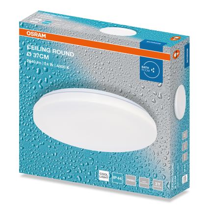 Osram - LED-Badezimmer-Deckenleuchte CEILING ROUND LED/24W/230V 4000 K Ø 37 cm IP44 weiß