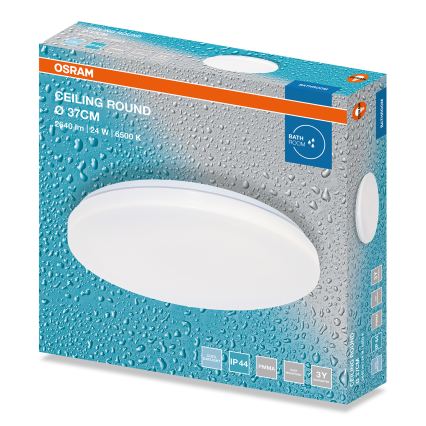 Osram - LED Badezimmer-Deckenleuchte CEILING ROUND LED/24W/230V 6500K Ø 37 cm IP44 weiß