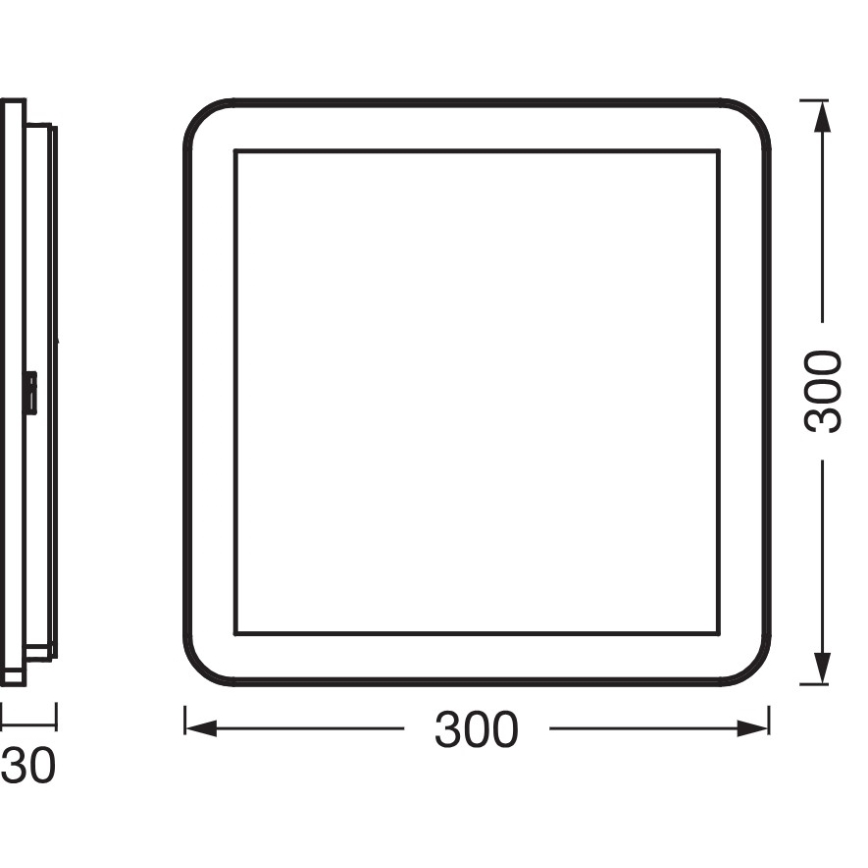 Osram - LED Badezimmer-Deckenleuchte ORBIS DISC LED/22W/230V 3000/4000K 30x30 cm IP44 weiß