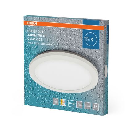 Osram - LED-Badezimmer-Deckenleuchte ORBIS DISC LED/22W/230V 3000/4000K Ø 30 cm IP44 weiß
