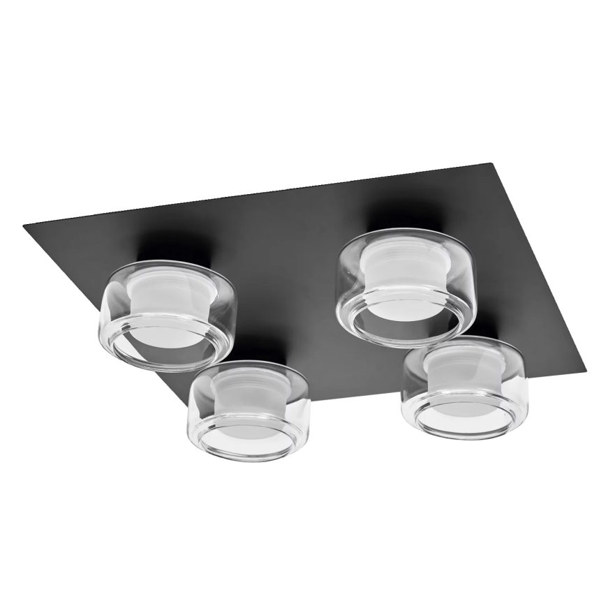 Osram - LED-Badezimmer-Deckenleuchte ORBIS FLAME 4xLED/5,5W/230V 3000/4000K IP44 schwarz