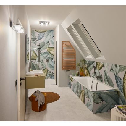 Osram - LED-Badezimmer-Wandleuchte ORBIS FLAME 2xLED/5,5W/230V 3000/4000K IP44 schwarz