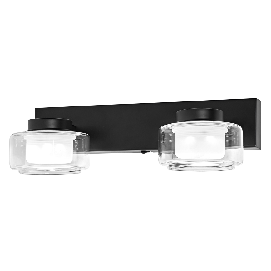 Osram - LED-Badezimmer-Wandleuchte ORBIS FLAME 2xLED/5,5W/230V 3000/4000K IP44 schwarz