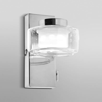 Osram - LED-Badezimmer-Wandleuchte ORBIS FLAME LED/5,5W/230V 3000/4000K IP44 glänzender Chrom