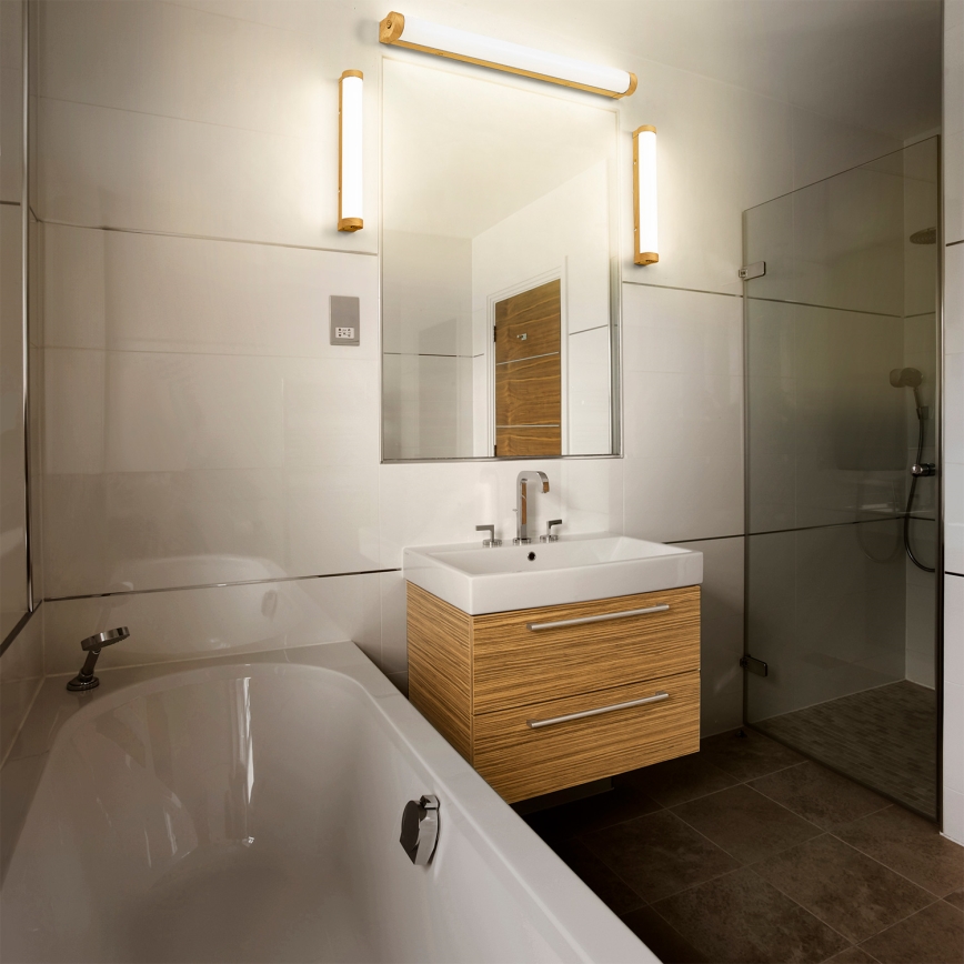 Osram - LED-dimmbare Badezimmer-Spiegelleuchte ORBIS TUBE LED/12W/230V 3000/4000K 60 cm IP44 braun