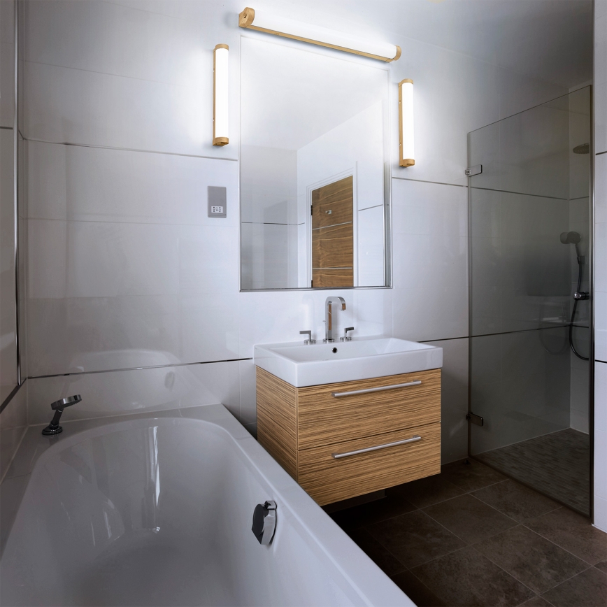 Osram - LED-dimmbare Badezimmer-Spiegelleuchte ORBIS TUBE LED/12W/230V 3000/4000K 60 cm IP44 braun