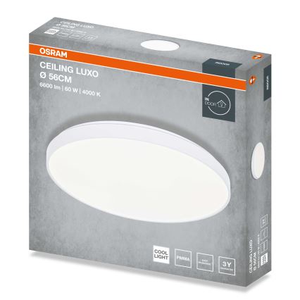 Osram - LED-Deckenleuchte CEILING LUXO LED/60W/230V, Ø 56 cm, Weiß