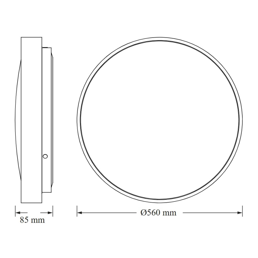 Osram - LED-Deckenleuchte CEILING LUXO LED/60W/230V, Ø 56 cm, Weiß