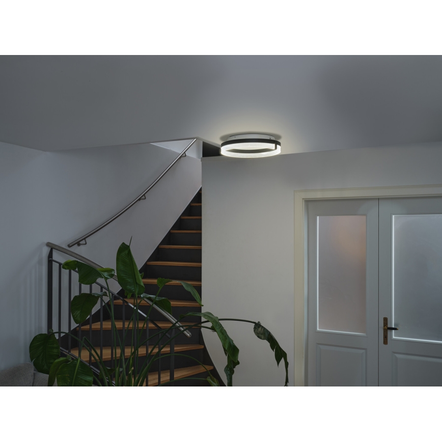 Osram - LED-Deckenleuchte DECOR CIRCLE LED/25W/230V 3000/4000/6500K Ø 40 cm schwarz/weiß