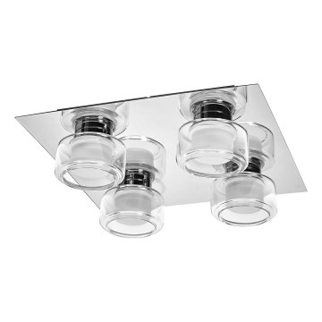 Osram - LED-Deckenleuchte für Badezimmer ORBIS FLAME 4xLED/5,5W/230V 3000/4000K IP44 glänzender Chrom