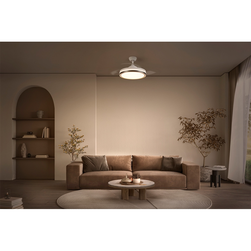 Osram - LED-Deckenleuchte mit Ventilator LED/66W/230V 3000/4000/6500K weiß + Fernbedienung