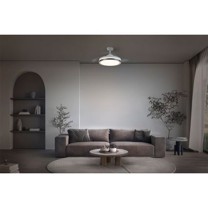 Osram - LED-Deckenleuchte mit Ventilator LED/66W/230V 3000/4000/6500K weiß + Fernbedienung