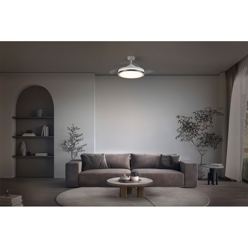Osram - LED-Deckenleuchte mit Ventilator LED/66W/230V 3000/4000/6500K weiß + Fernbedienung