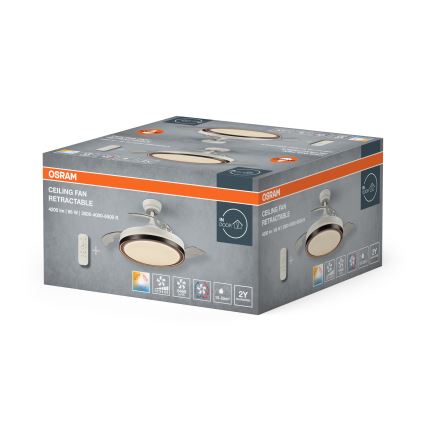 Osram - LED-Deckenleuchte mit Ventilator LED/66W/230V 3000/4000/6500K weiß + Fernbedienung