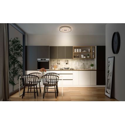 Osram - LED Deckenleuchte ORBIS CRISTALLY LED/50W/230V 2700/4000/6000K Ø 43 cm weiß/schwarz