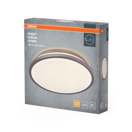 Osram - LED-Deckenleuchte ORBIS DUBLIN LED/16W/230V Ø 30 cm Silber