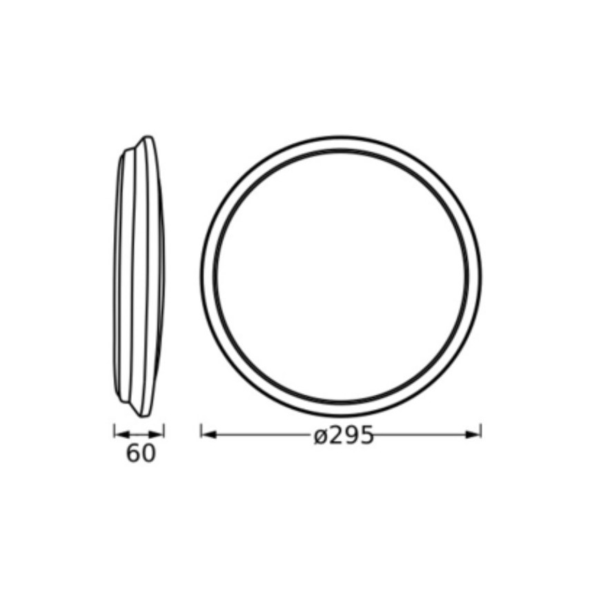 Osram - LED-Deckenleuchte ORBIS DUBLIN LED/16W/230V Ø 30 cm Silber