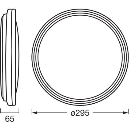 Osram - LED-Deckenleuchte ORBIS HELMAN LED/16W/230V Ø 29,5 cm silber