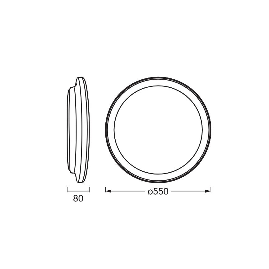 Osram - LED-Deckenleuchte ORBIS PEDERSON LED/36W/230V Ø 55 cm Weiß