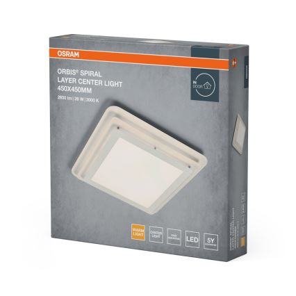 Osram - LED Deckenleuchte ORBIS SPIRAL LED/26W/230V 45x45 cm weiß