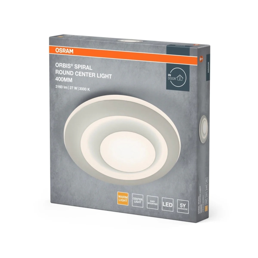 Osram - LED-Deckenleuchte ORBIS SPIRAL LED/27W/230V Ø 40 cm weiß