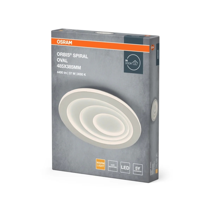 Osram - LED-Deckenleuchte ORBIS SPIRAL LED/37W/230V weiß