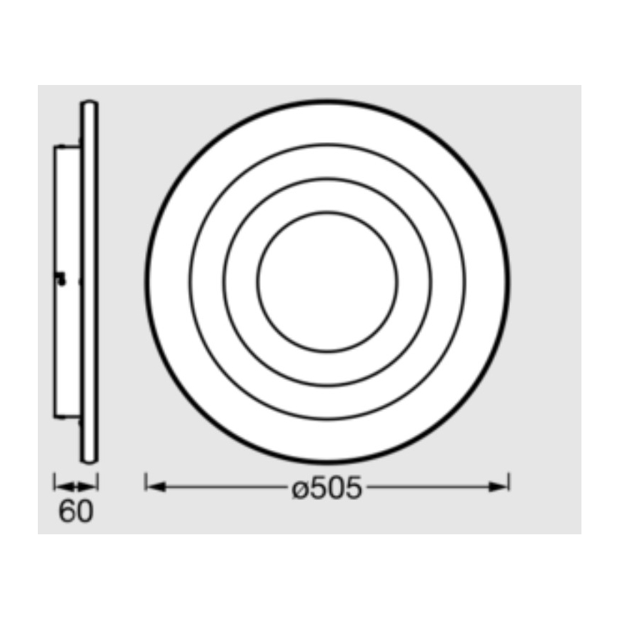 Osram - LED-Deckenleuchte ORBIS SPIRAL LED/42W/230V, Durchmesser 50,5 cm, weiß