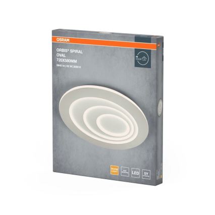 Osram - LED-Deckenleuchte ORBIS SPIRAL LED/63W/230V weiß