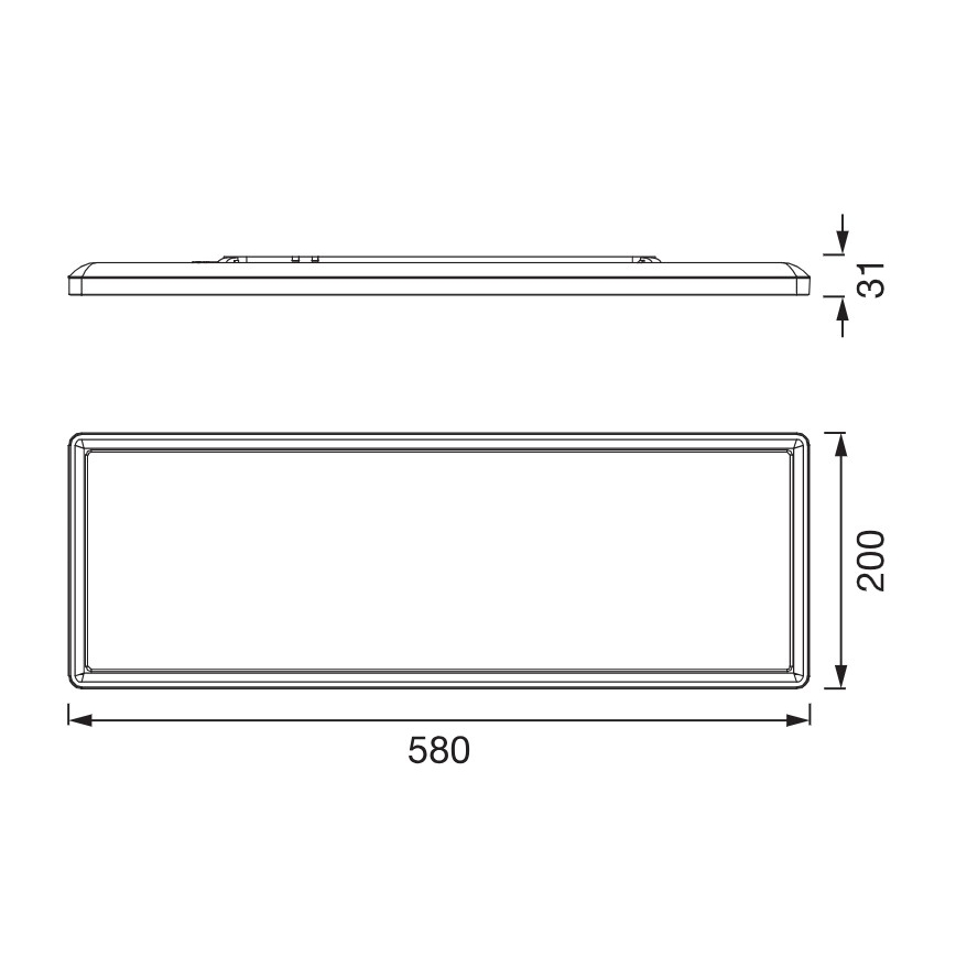 Osram - LED-Deckenleuchte PLANON EASYFIX LED/24W/230V 2800/4000/6000K IP54 schwarz