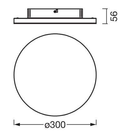 Osram - LED-Deckenleuchte PLANON LED/20W/230V 3000K Ø 30 cm weiß