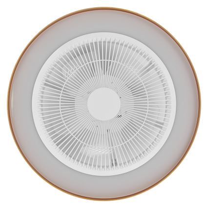 Osram - LED-dimmbare Deckenleuchte mit Ventilator CEILING FAN LED/49W/230V 2700-6500K weiß/gold + Fernbedienung