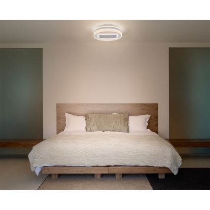 Osram - LED-dimmbare Deckenleuchte mit Ventilator LED/55W/230V 3000-6500K weiß + Fernbedienung