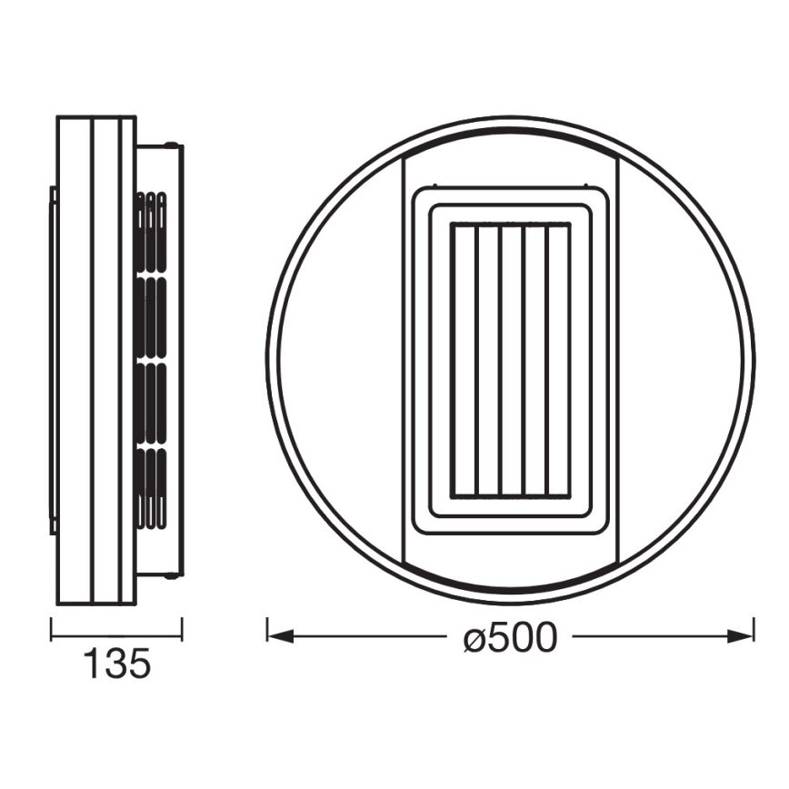 Osram - LED-dimmbare Deckenleuchte mit Ventilator LED/55W/230V 3000-6500K weiß + Fernbedienung