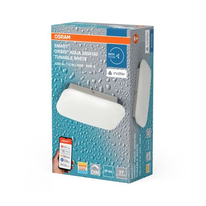 Osram - Dimmbare LED-Deckenleuchte für Badezimmer SMART+ AQUA LED/12W/230V 3000-6500K IP44 Wi-Fi