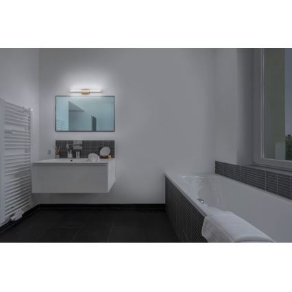 Osram - dimmbare LED-Spiegelbeleuchtung mit Touch-Bedienung ORBIS MIRROR LED/10W/230V 60 cm 3000/4000K IP44 beige