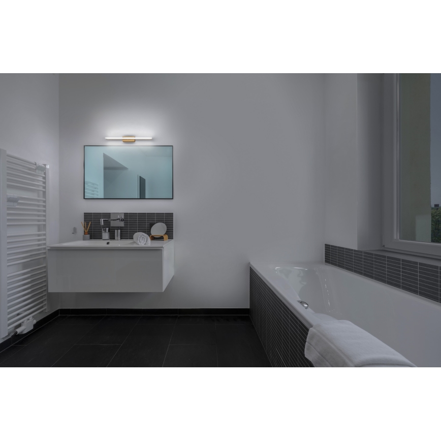 Osram - dimmbare LED-Spiegelbeleuchtung mit Touch-Bedienung ORBIS MIRROR LED/10W/230V 60 cm 3000/4000K IP44 beige