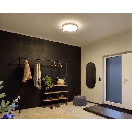 Osram - LED-dimmbare Deckenleuchte MARIANO LED/36W/230V Ø 51 cm Eiche/schwarz