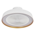 Osram - LED-dimmbare Deckenleuchte mit Ventilator CEILING FAN LED/49W/230V 2700-6500K weiß/gold + Fernbedienung