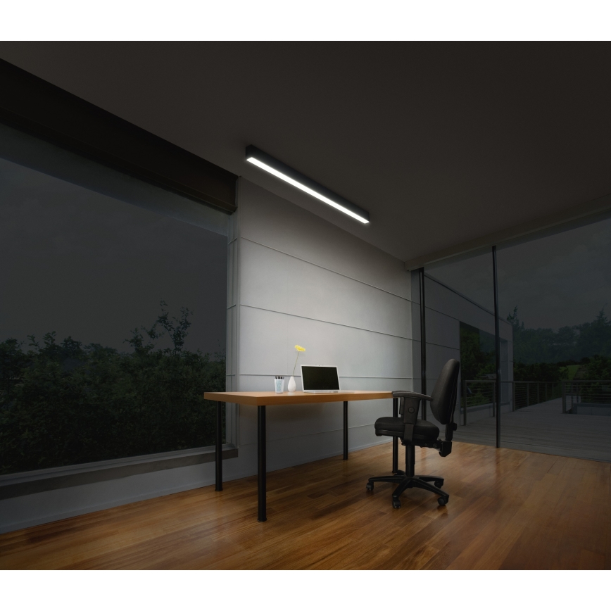 Osram - dimmbare LED-Deckenleuchte OFFICE LINE LED/11/20/30W/230V 4000K 112,6 cm schwarz