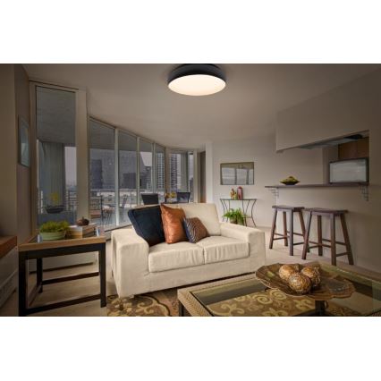 Osram - Dimmbare LED-Deckenleuchte ORBIS LIVIA LED/16W/230V Ø 30 cm schwarz/weiß