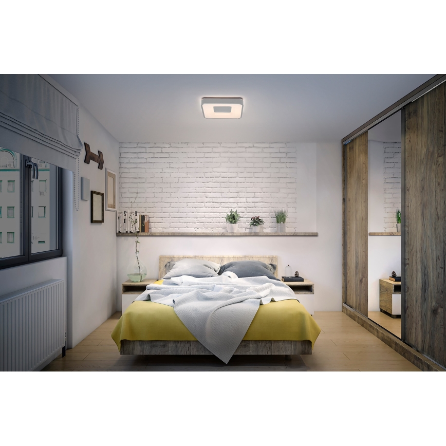 Osram - dimmbare LED-Deckenleuchte ORBIS PIANA LED/16W/230V 29x29 cm silber