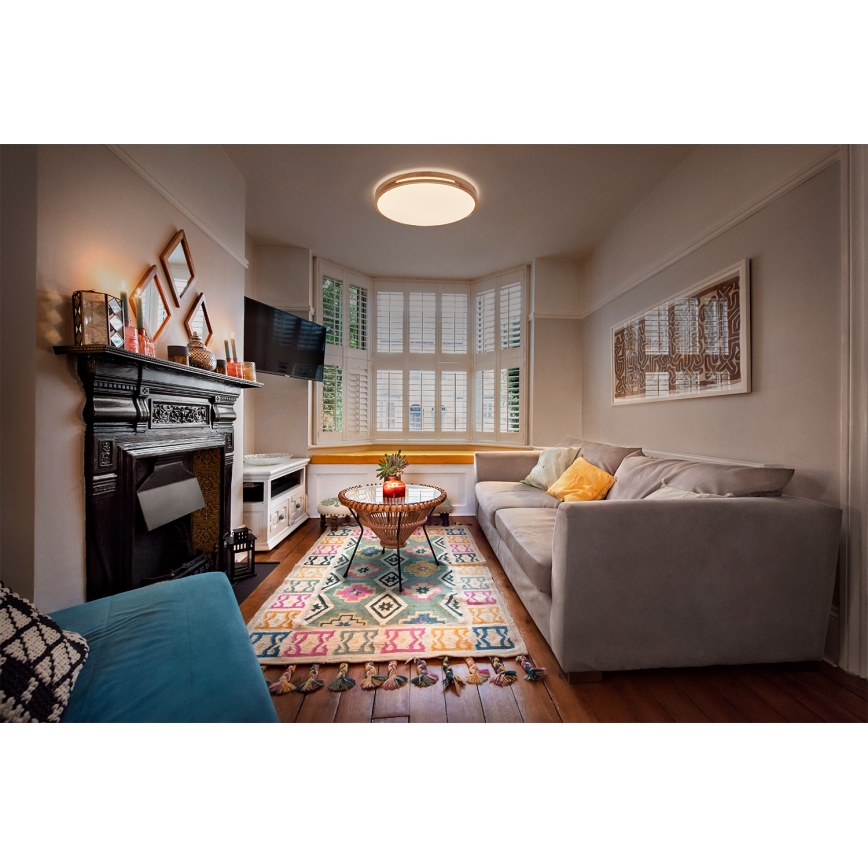 Osram - LED-dimmbare Deckenleuchte ORBIS WOODBURRY LED/36W/230V Ø 50 cm